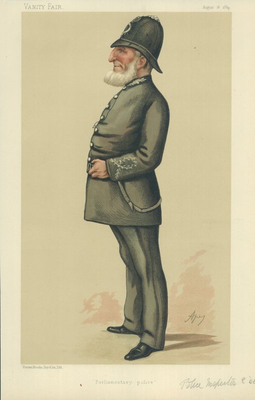 Politie-inspecteur Ebenezer Denning door Carlo Pellegrini