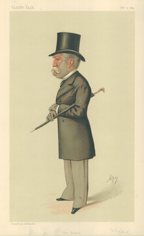 Sir Charles Lennox Wyke, De Baron, 9 februari 1884, Vanity Fair cartoon door Carlo Pellegrini