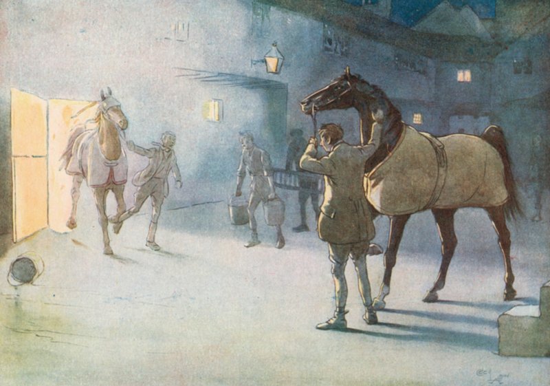 Ik zag James door de rook komen, Ginger leidend door Cecil Charles Windsor Aldin