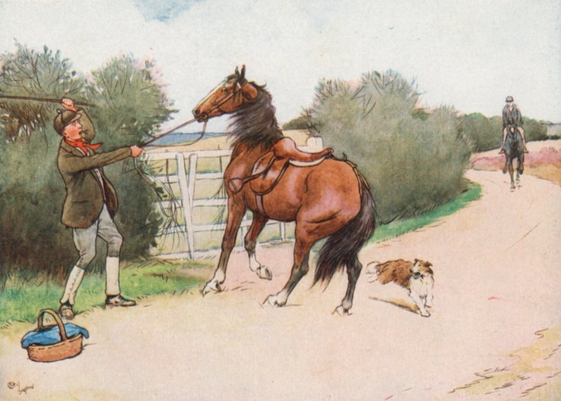 Toen stapte de jongen af en gaf hem een harde afranseling door Cecil Charles Windsor Aldin