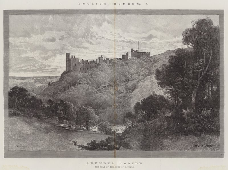 Kasteel Arundel door Charles Auguste Loye