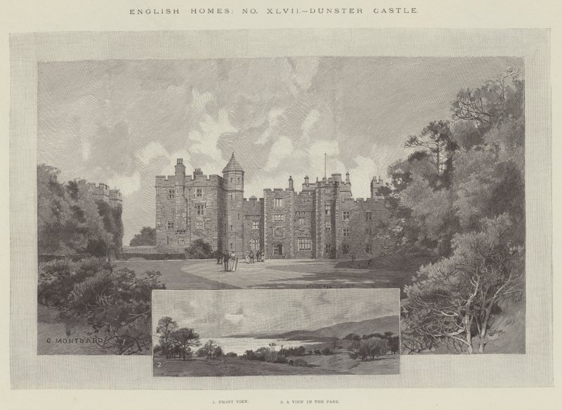 Kasteel Dunster door Charles Auguste Loye