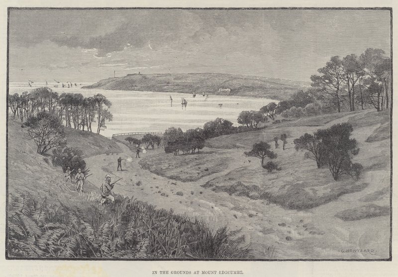 In de Tuinen bij Mount Edgcumbe door Charles Auguste Loye