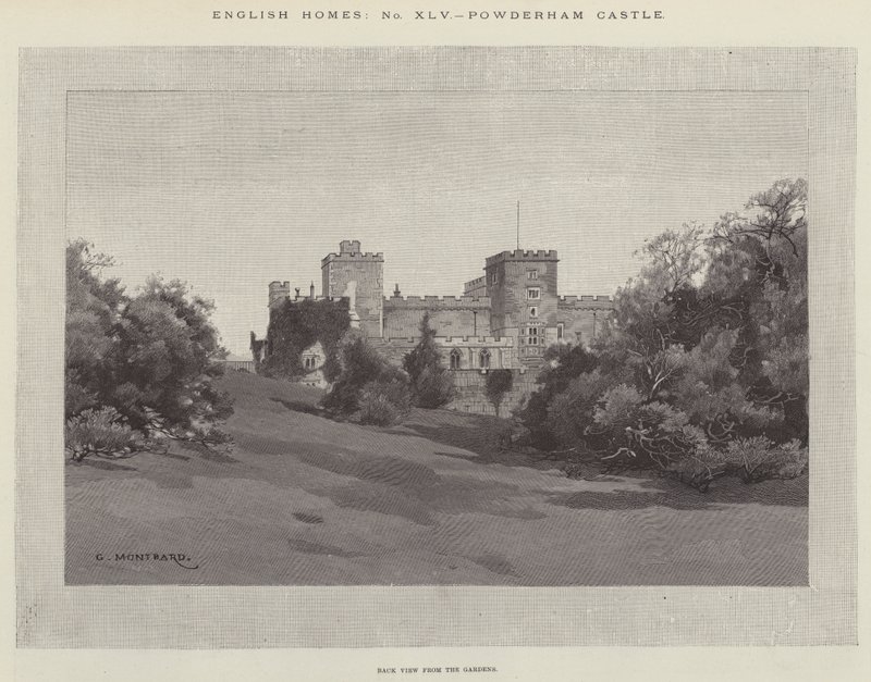 Powderham Castle door Charles Auguste Loye