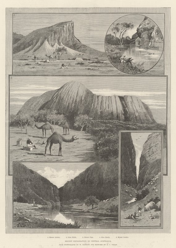 Recente verkenning in Centraal-Australië door Charles Auguste Loye