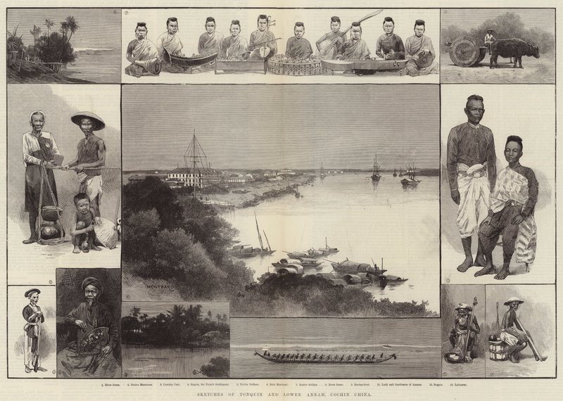 Schetsen van Tonkin en Lager Annam, Cochin China door Charles Auguste Loye