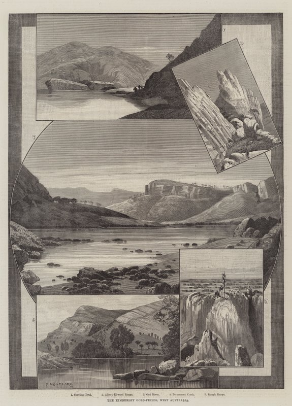De Kimberley Goudvelden, West-Australië door Charles Auguste Loye