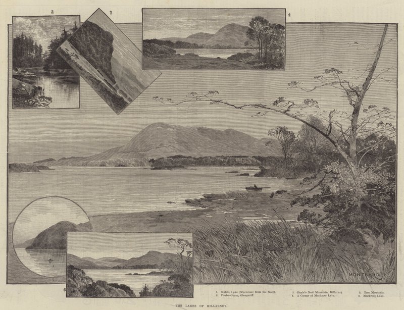 De meren van Killarney door Charles Auguste Loye