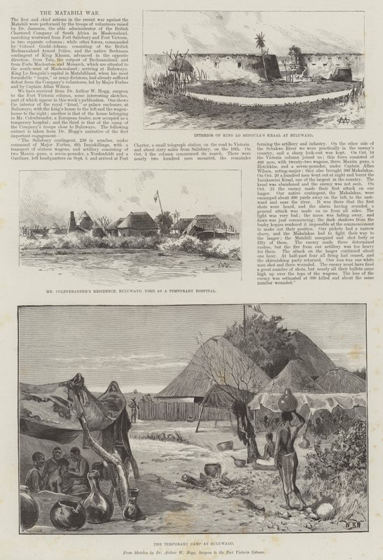 De Matabili Oorlog door Charles Auguste Loye