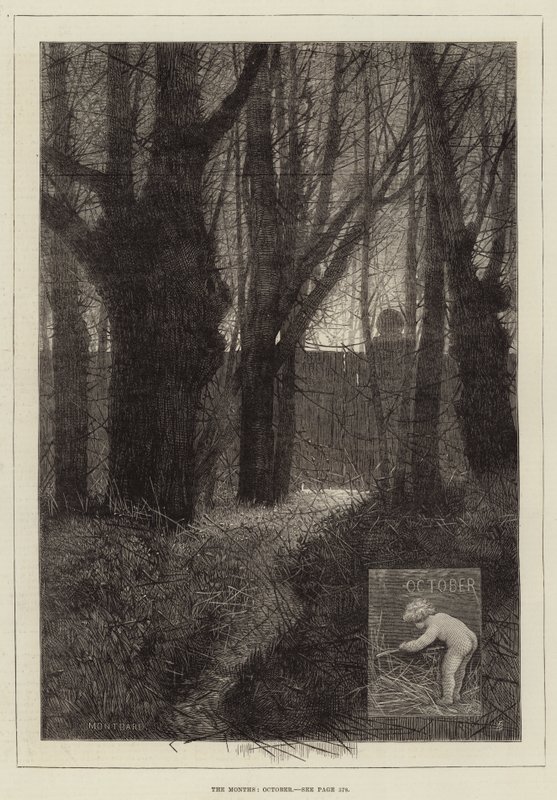 De maanden, oktober door Charles Auguste Loye