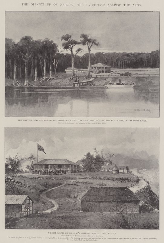 De Opening van Nigeria, de Expeditie tegen de Aros door Charles Auguste Loye