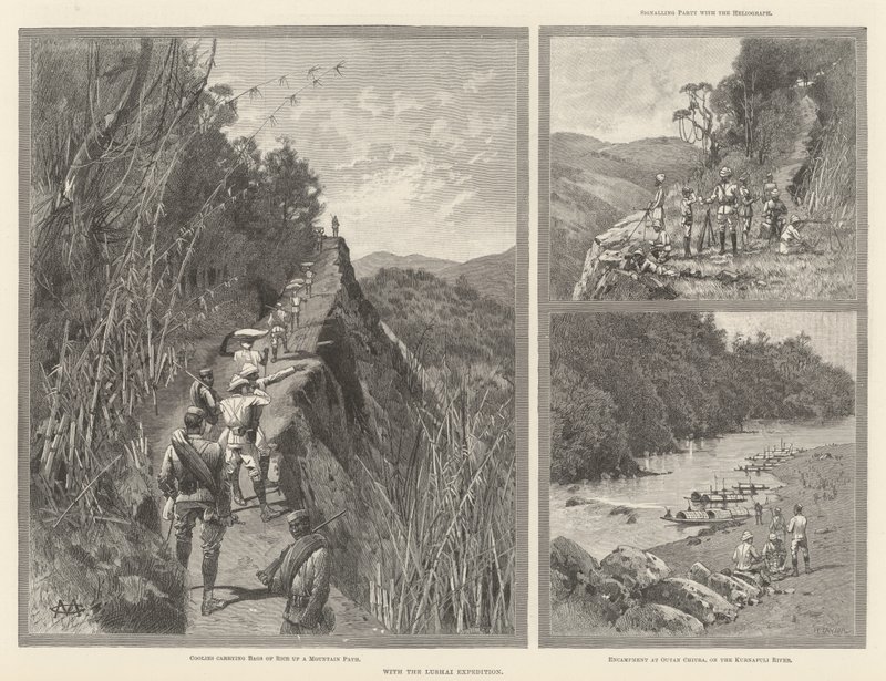 Met de Lushai Expeditie door Charles Auguste Loye