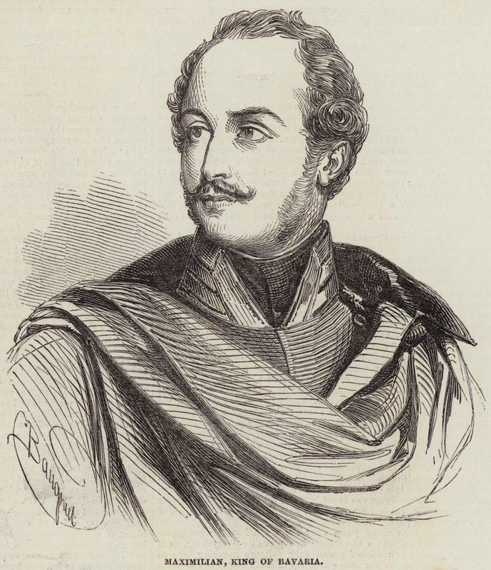 Maximiliaan, Koning van Beieren door Charles Baugniet