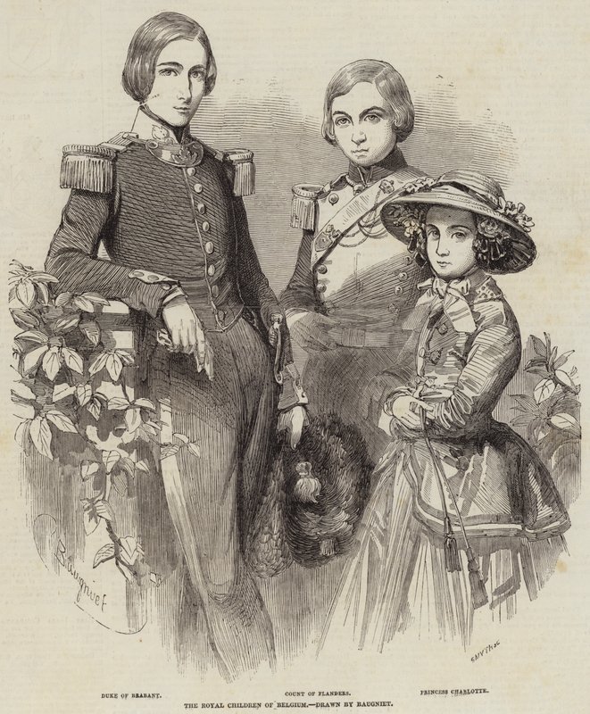 De koninklijke kinderen van België door Charles Baugniet