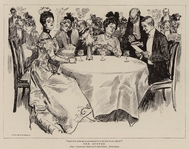 Het avondmaal door Charles Dana Gibson