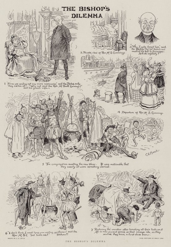 Het dilemma van de bisschop door Charles Edmund Brock