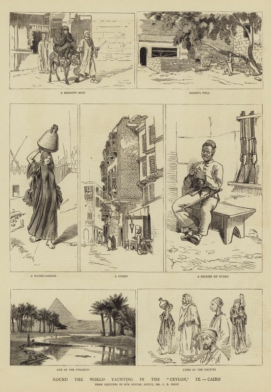 Rond de wereld zeilen in de Ceylon, IX, Caïro door Charles Edwin Fripp