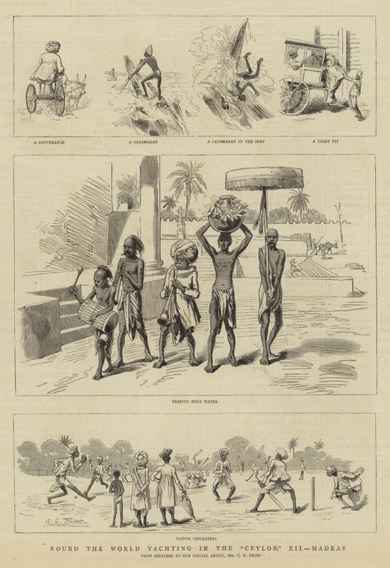 Wereldrondzeilen in de Ceylon, XII, Madras door Charles Edwin Fripp