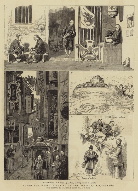 Wereldrondzeilen in de Ceylon, XIX, Canton door Charles Edwin Fripp
