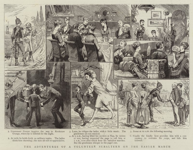 De Avonturen van een Vrijwillige Onderluitenant tijdens de Paasmars door Charles Edwin Fripp