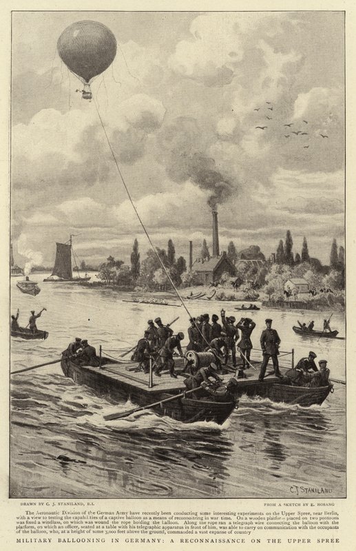 Militair ballonvaren in Duitsland, een verkenning op de Boven-Spree door Charles J. Staniland