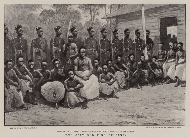 De gevangen koning van Benin door Charles J. Staniland