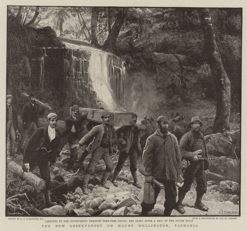 Het Nieuwe Observatorium op Mount Wellington, Tasmanië door Charles J. Staniland