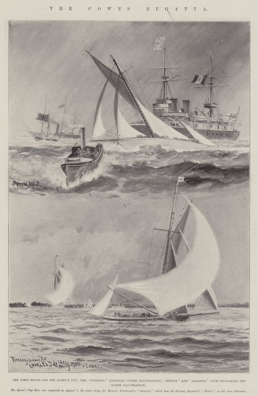 De Cowes Regatta door Charles John de Lacy