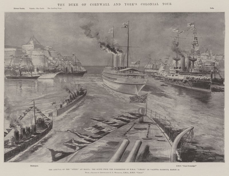 De Koloniale Tour van de Hertog van Cornwall en York door Charles John de Lacy