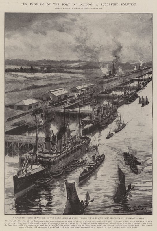 Het Probleem van de Haven van Londen, een Voorgestelde Oplossing door Charles John de Lacy