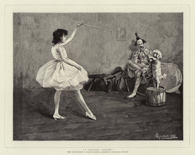 Een dansles door Charles MacIvor or MacIver Grierson