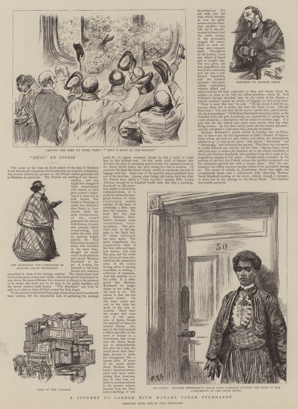 Een reis naar Londen met Madame Sarah Bernardt door Charles Paul Renouard