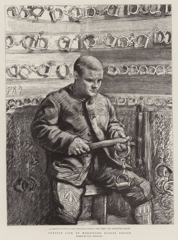 Gevangenisleven in Wormwood Scrubs Gevangenis door Charles Paul Renouard
