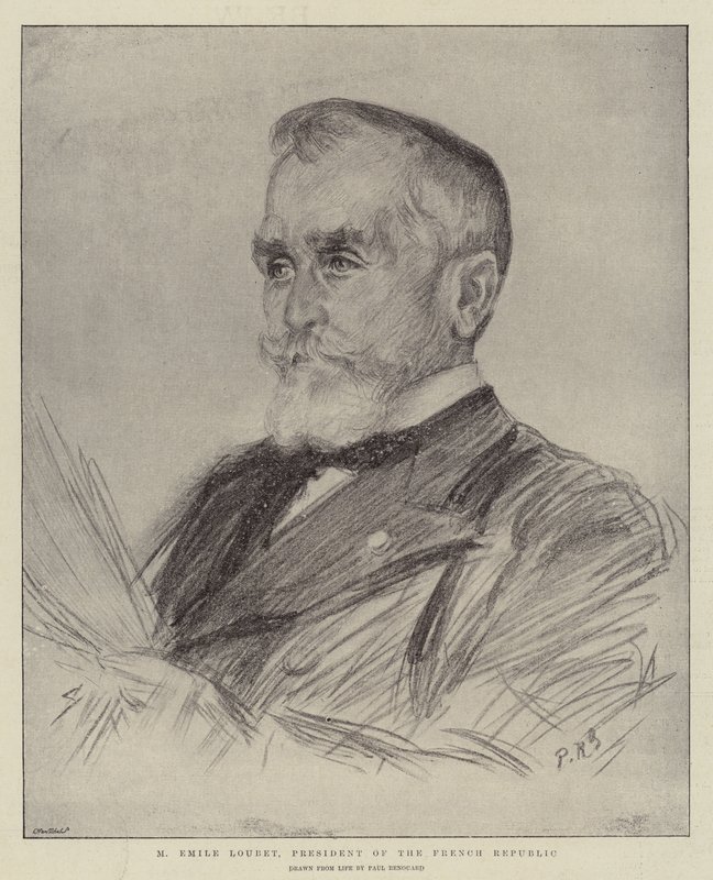 M Emile Loubet, President van de Franse Republiek door Charles Paul Renouard