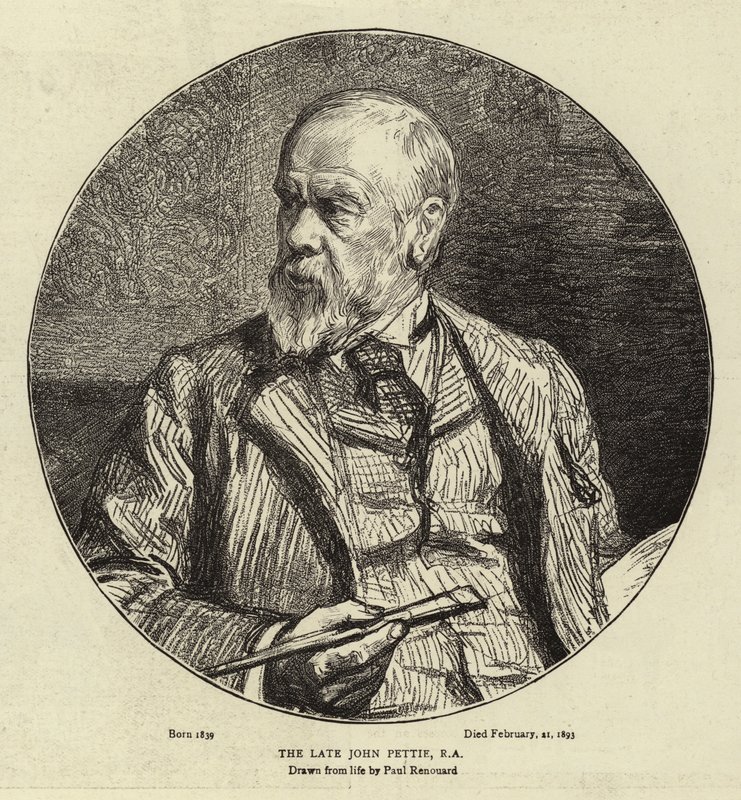 De Overleden John Pettie, RA door Charles Paul Renouard