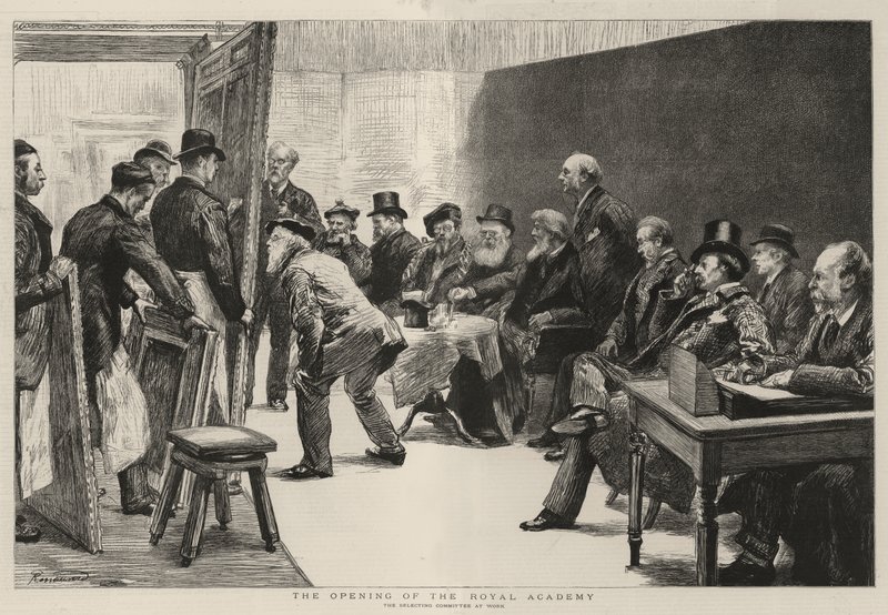 De opening van de Koninklijke Academie door Charles Paul Renouard
