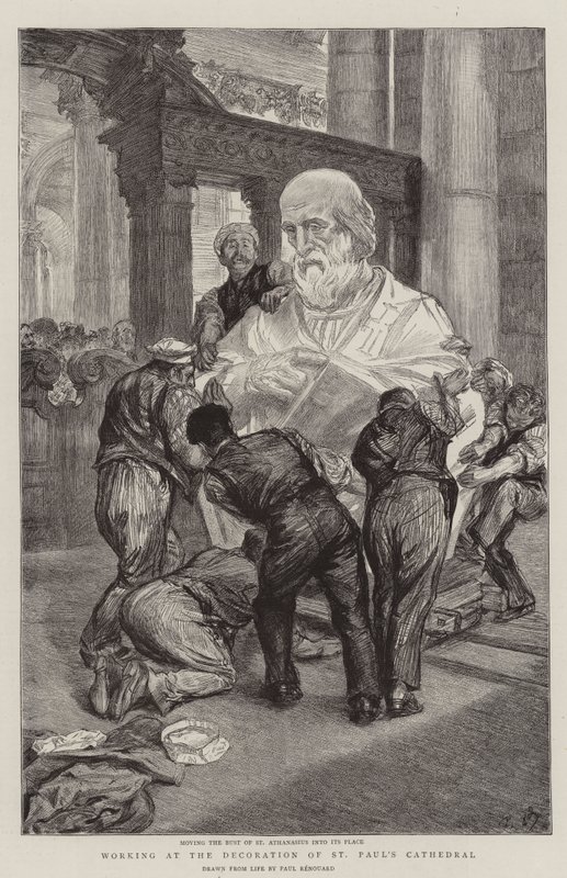 Werken aan de Decoratie van de St Paul