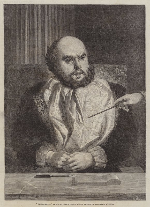Sancho Panza door Charles Robert Leslie