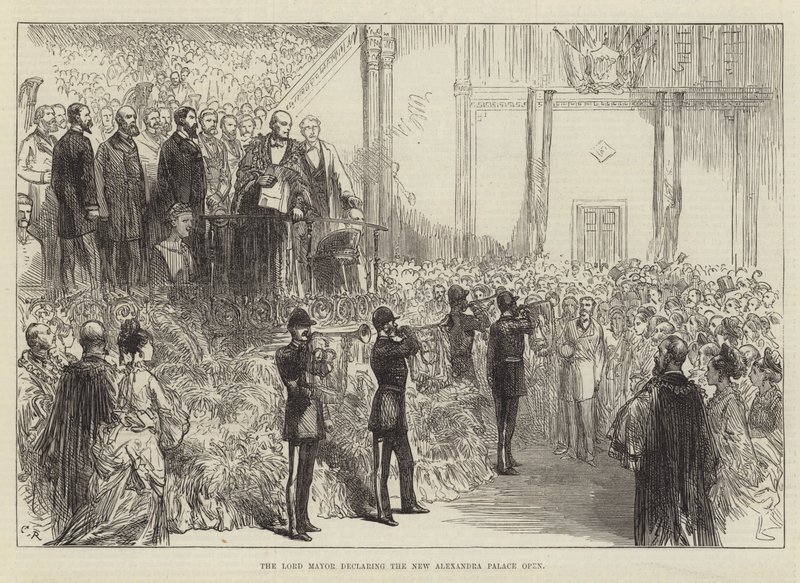 De Burgemeester die het Nieuwe Alexandra Palace Opent door Sir John Charles Robinson