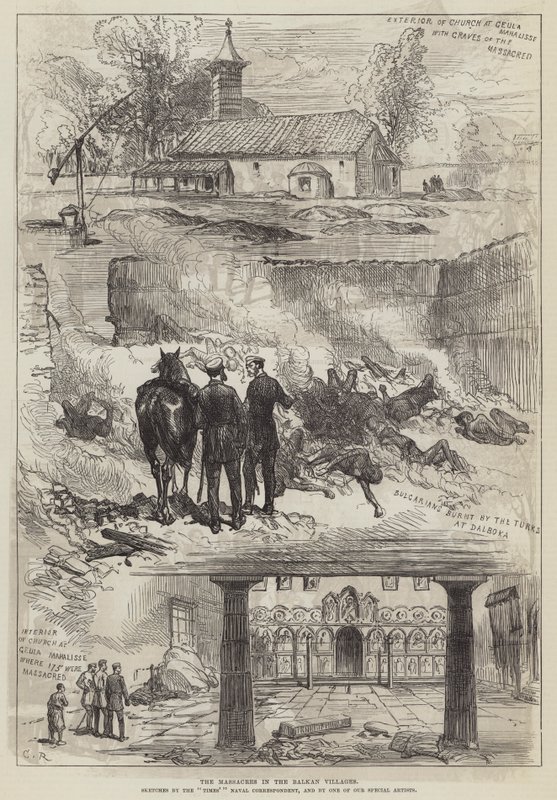 De Massamoorden in de Balkan Dorpen door Sir John Charles Robinson
