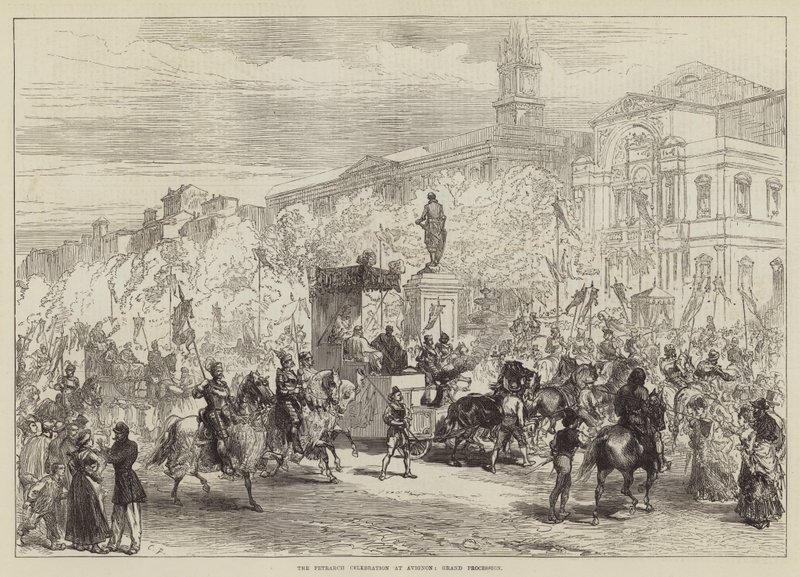 De Petrarca-viering in Avignon, Grote Processie door Sir John Charles Robinson