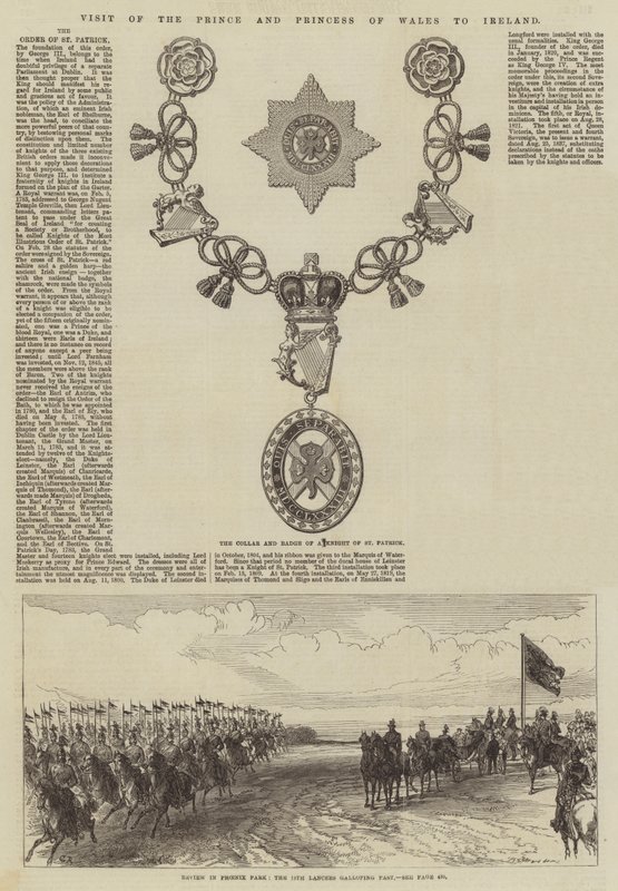 Bezoek van de Prins en Prinses van Wales aan Ierland door Sir John Charles Robinson