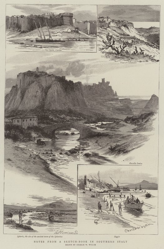 Aantekeningen uit een schetsboek in Zuid-Italië door Charles William Wyllie