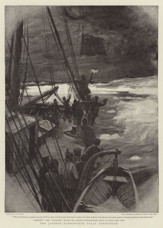 De Jackson-Harmsworth Pool Expeditie door Charles William Wyllie