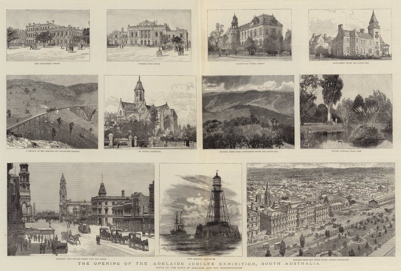 De Opening van de Adelaide Jubilee Tentoonstelling, Zuid-Australië door Charles William Wyllie