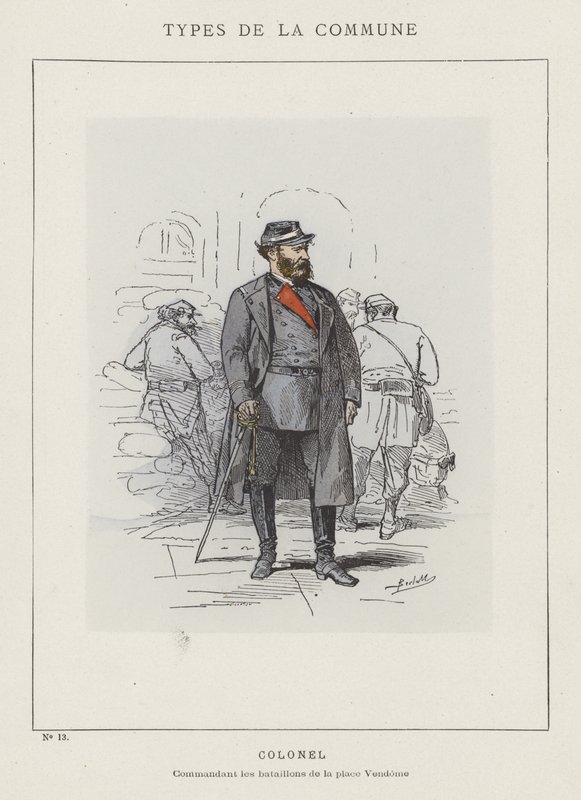 Kolonel, Commandant van de bataljons van de Place Vendome door Charles Albert d Arnoux Bertall