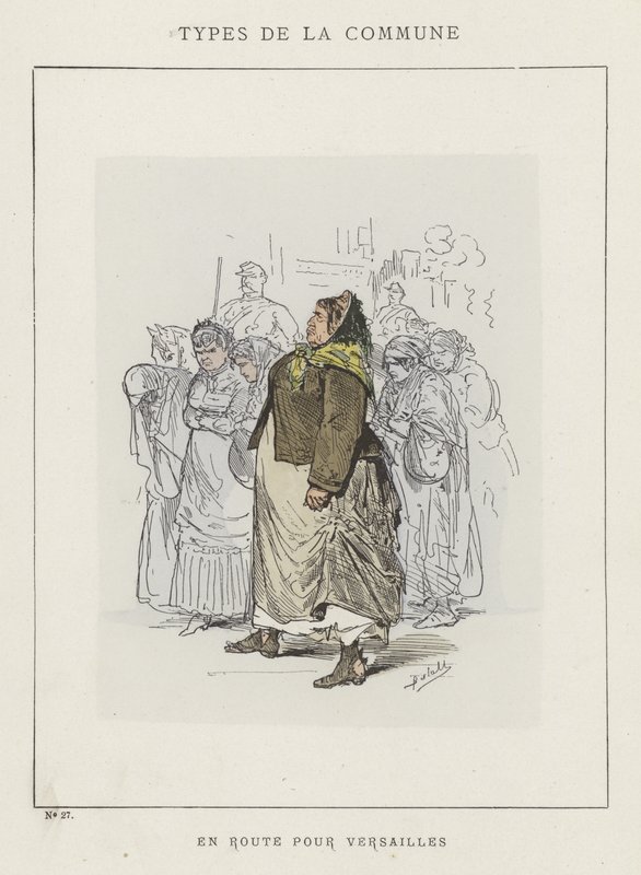 Onderweg naar Versailles door Charles Albert d Arnoux Bertall