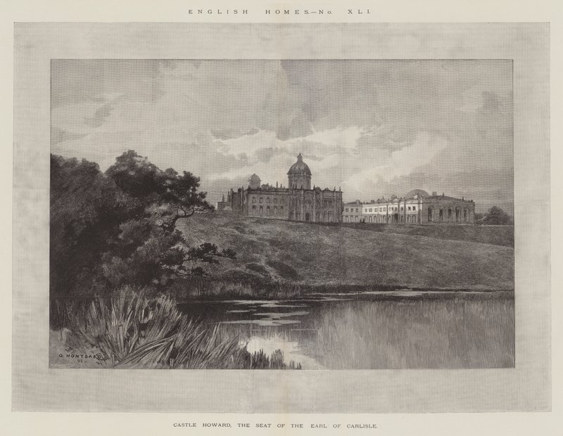 Castle Howard, de Zetel van de Graaf van Carlisle door Charles Auguste Loye