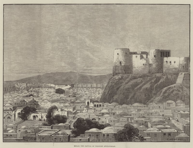 Herat, de hoofdstad van West-Afghanistan door Charles Auguste Loye