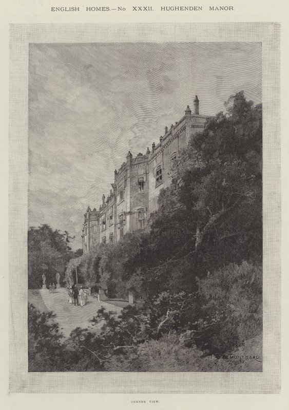 Hughenden Manor, Hoekzicht door Charles Auguste Loye